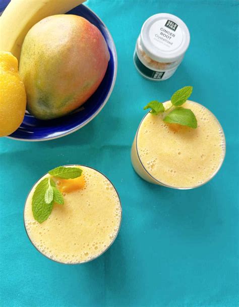 Lemon Mango Ginger Smoothie Cookaholic Wife