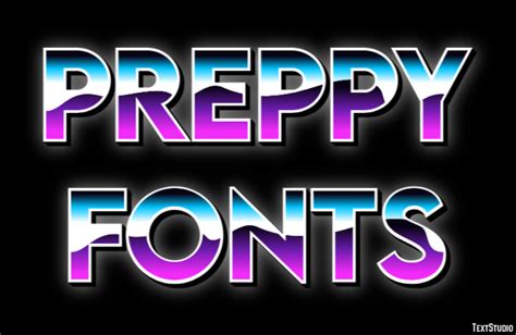 Preppy Fonts Text Effect and Logo Design Font