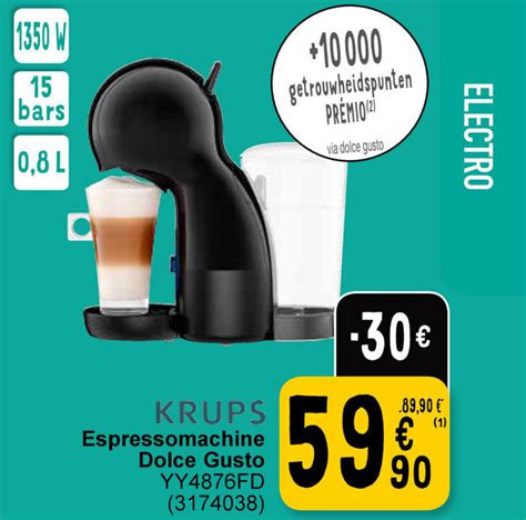 Krups Espressomachine Dolce Gusto Yy Fd Promotie Bij Cora