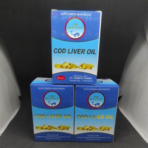 Jual Minyak Ikan Cod Liver Oil Caps Cap Ikan Paus Shopee