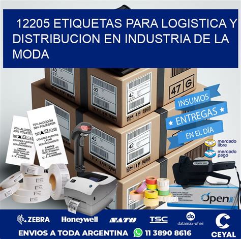 12205 ETIQUETAS PARA LOGISTICA Y DISTRIBUCION EN INDUSTRIA DE LA MODA