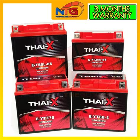 THAI X YTZ5S YB5L B YTZ7 S YT6B 3 Motorcycle Battery Premium Long