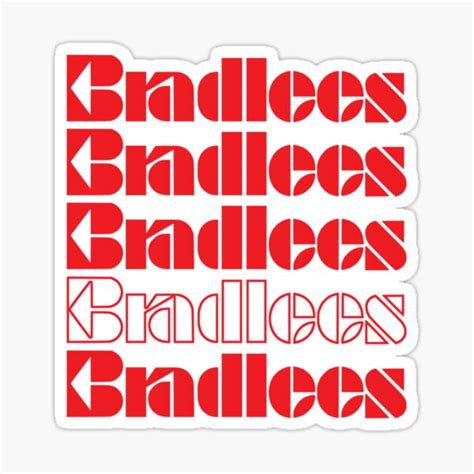 "Bradlees Department Store " Sticker for Sale by omakamattiia | Redbubble