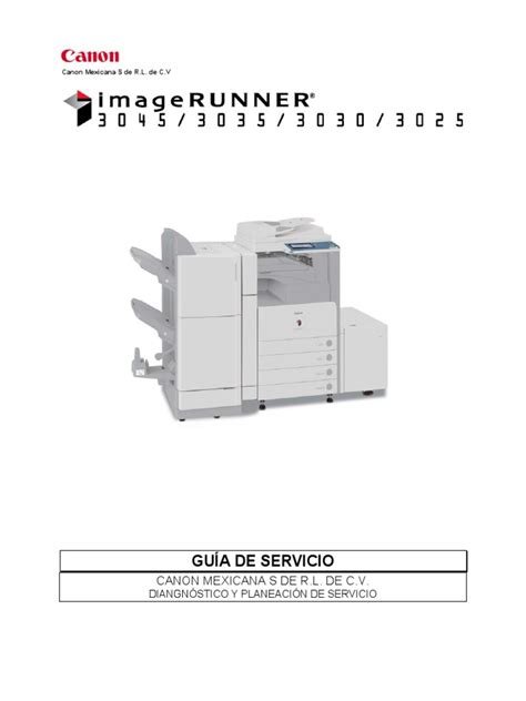 Ir3045 3035 3030 3025guia Servicio Pdf Fax Usuario Informática