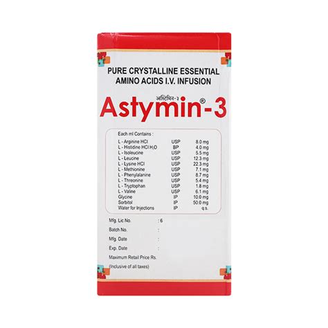 ASTYMIN 3 IV Infusion 200ml Price Uses Side Effects Netmeds