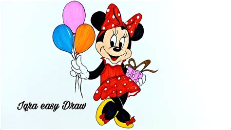 How To Draw Minnie Mouse Full Body Step By Step