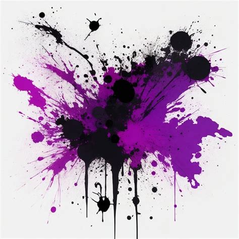 Premium Ai Image Vector Abstract Ink Splatter Grunge Background