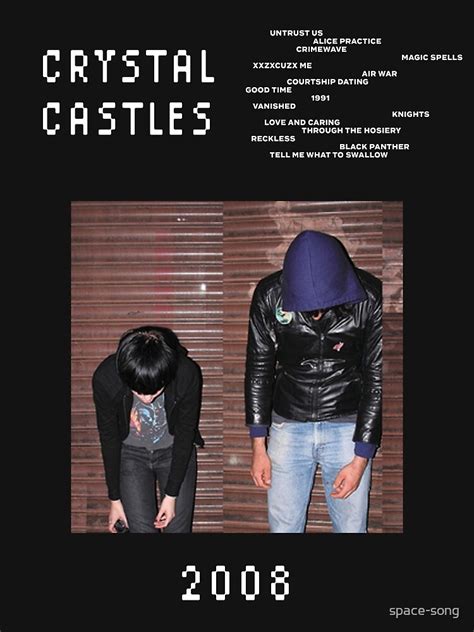 Crystal Castles 2008 Poster Poster For Sale By Space Song Redbubble