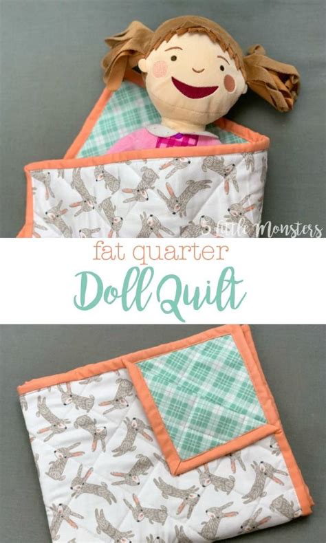 Fat Quarter Doll Quilt Doll Quilt Diy Doll Quilt Diy Doll Blanket