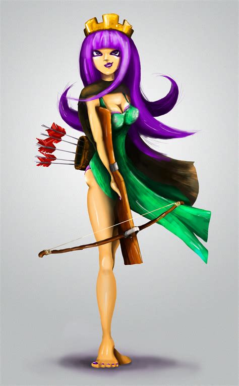 Archer Queen Clash Of Clans Drawing