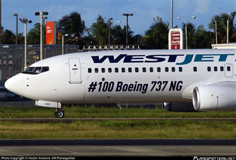 C GAWS WestJet Boeing 737 8CT WL Photo By Hector Antonio HR