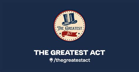 THE GREATEST ACT Instagram Linktree