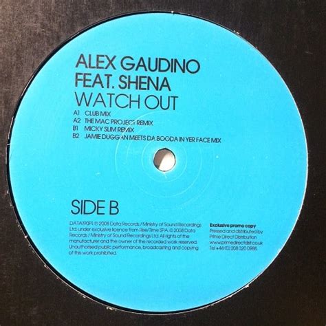 Watch Out Alex Gaudino Jamie Duggan Dnr Vinyl