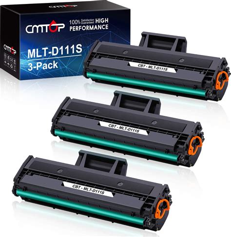 Cmtop 3 Black Mlt D111s Toner Compatible For Samsung 111s Mlt D111s Mlt D111l