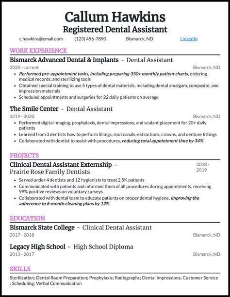 17 Dental Assistant Resume Examples That Work In 2025