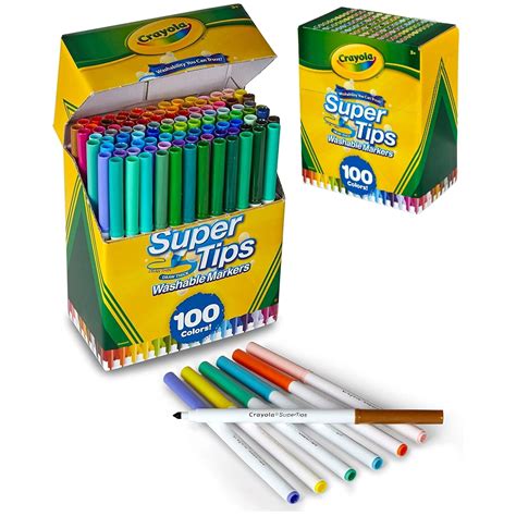 Crayola Supertips Flamastry Pisaki Mazaki Markery Sztuk Zmywalne