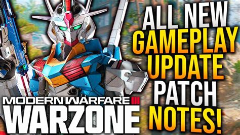 Warzone Update Today Patch Notes Mw Changes