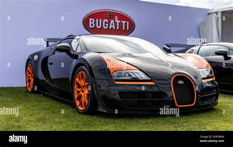 Bugatti Veyron EB 16 4 on display at the Salon Privé held at Blenheim