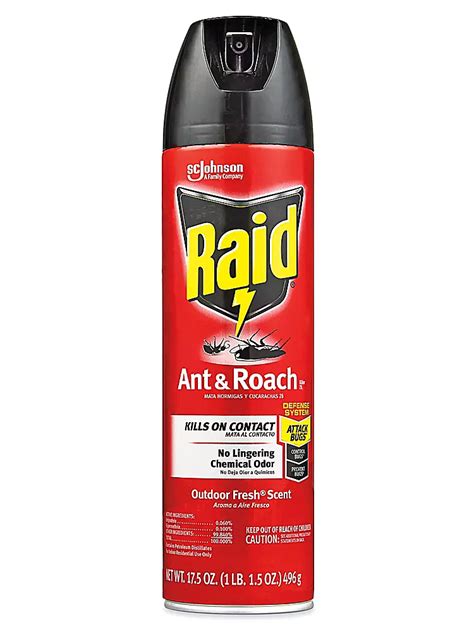 Raid® Ant and Roach Spray - 17.5 oz Can S-15767 - Uline