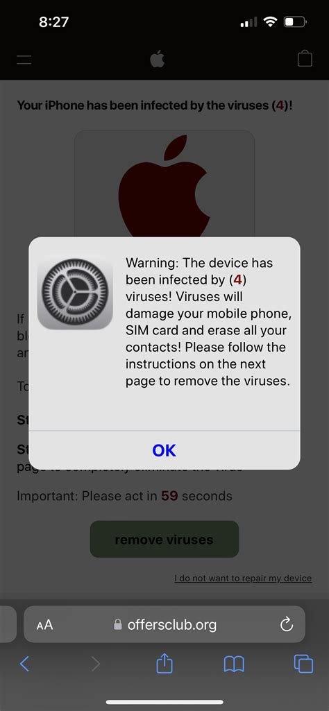 Virus Warning Apple Community