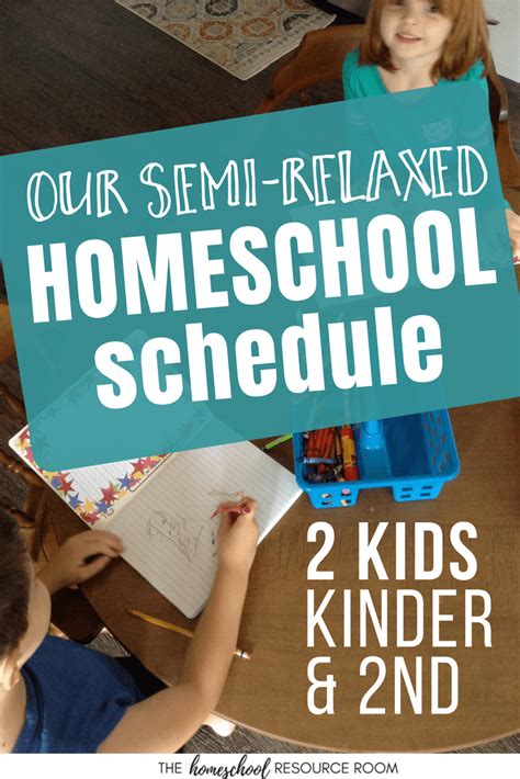 A Look Inside A Daily Homeschool Schedule For Two Kids Kindergarten