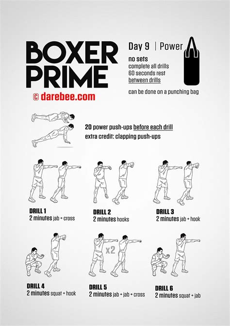 Boxer Prime 30 Day Fitness Program Home Boxing Workout Boxing