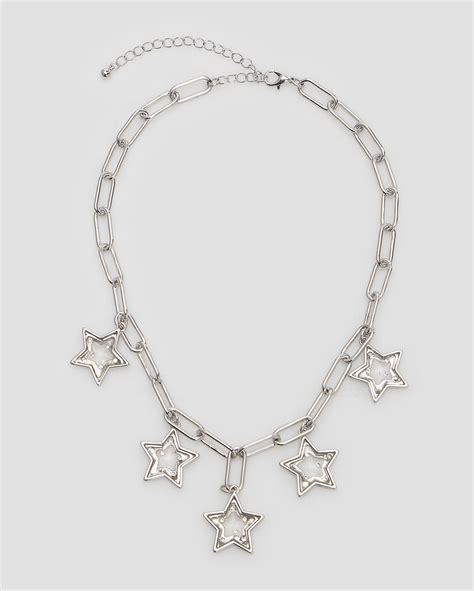 Riachuelo Colar Feminino Elos E Estrelas Prata Accessori By