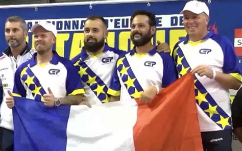 Vidéo Résultats Championnat d Europe Pétanque x3 2023