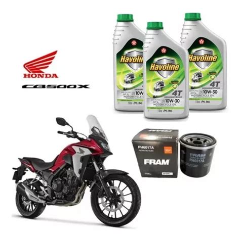 Havoline 10w30 Kit Troca De Óleo Cb500x Ph6017a