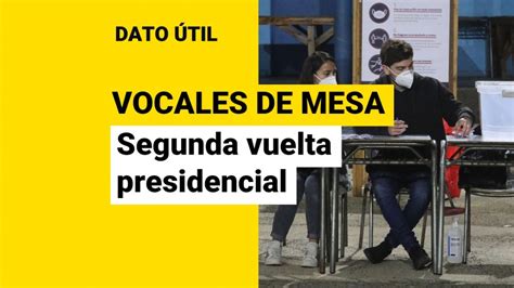 Vocales De Mesa ¿quiénes Deben Cumplir Esta Labor En La Segunda Vuelta