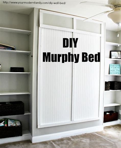 Diy Murphy Bed For Under 150 With Video And Plans Murphy Bed Diy