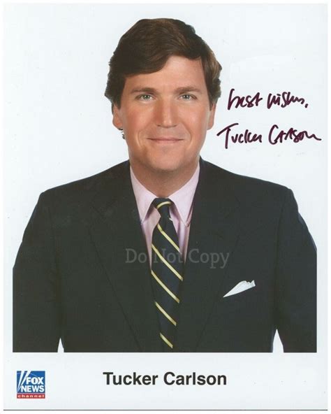 Tucker Carlson Signed Photo 8x10 Rp Autographed Picture Etsy