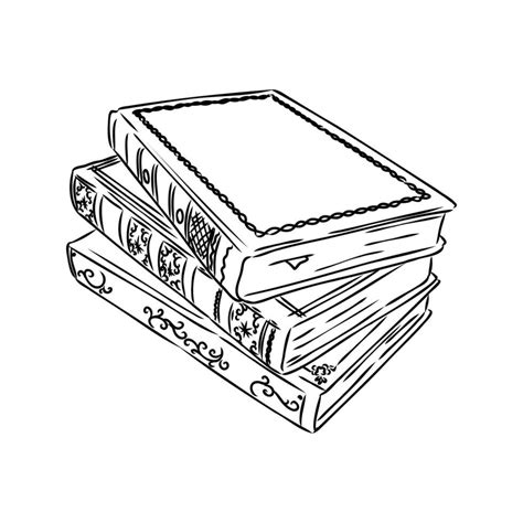 Books Vector Sketch Vector Art At Vecteezy