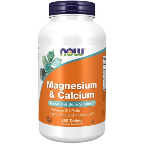 Magnesium Calcium Zinc En Vit D3 NOW Foods Bardolino Nl