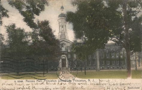 Nassau Hall, Princeton University New Jersey Postcard