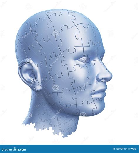 Puzzle Shaped Human Head Stock Illustration Illustration Of Mind