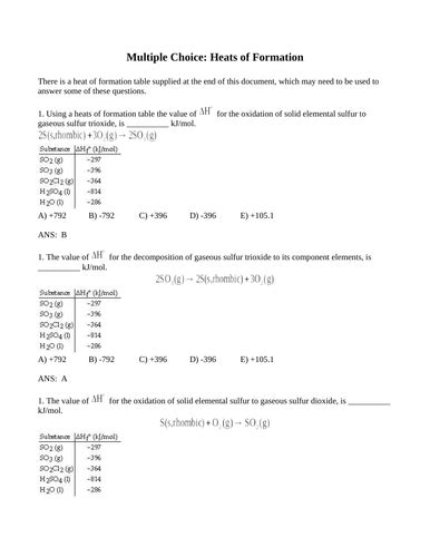 Organic Chemistry Unit Orbitals And Bonding Unit Enthalpy And Rates