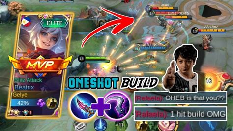 Oheb Thankyou For Using Hit Build On M One Shot Build Beatrix Youtube