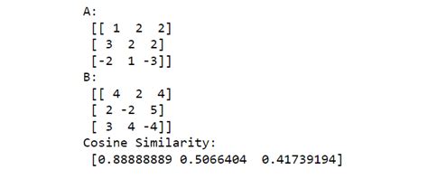 How To Calculate Cosine Similarity In Python Geeksforgeeks