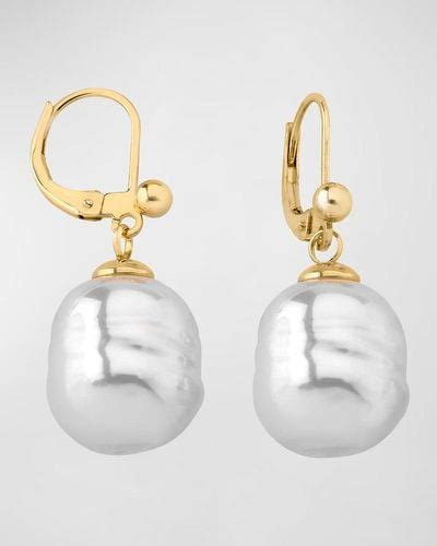 Majorica Pearl Earrings For Women Lyst