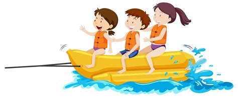 Banana Boat Vector Art Icons And Graphics For Free Download
