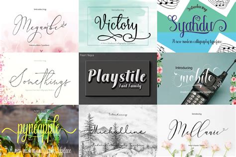 Best Selling Font Bundle Font With Glyph Cricut Font Font Etsy