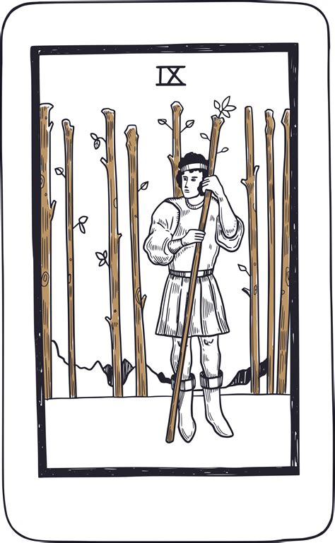 Nine Of Wands Tarot Card Meanings Upright And Reversed