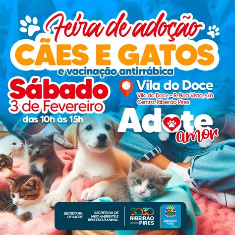 Ribeir O Pires Realiza Feira De Ado O De C Es E Gatos Do Ano Neste