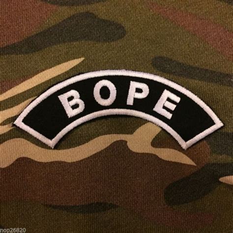 Bope Half Moon Patch Iron On Police Troop Brazil Elite Squad Special