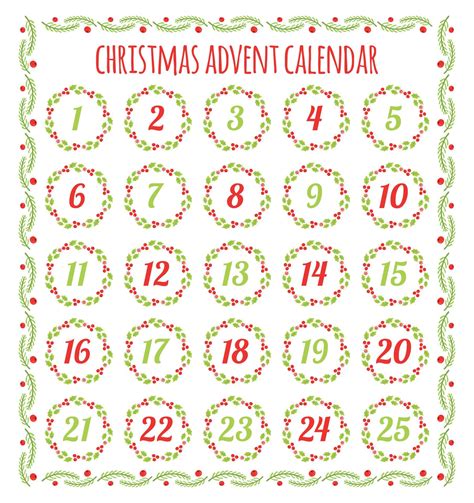 Best Printable Christmas Advent Numbers Pdf For Free At Artofit