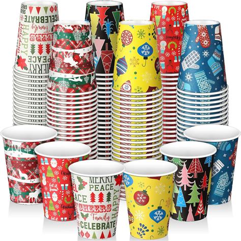 Amazon Umigy Pack Christmas Paper Cups Oz Christmas