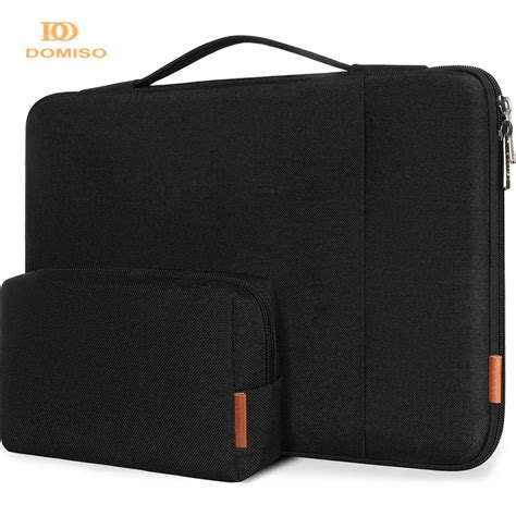 Domiso Waterproof Laptop Sleeve With Shoulder Strap For 13 14 15 6