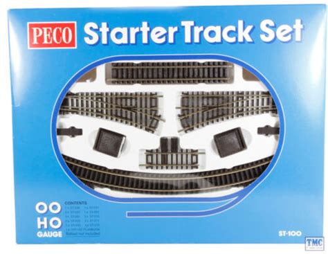 ST 100 OO HO Scale Setrack OO HO Starter Track Set Complete Boxed Peco