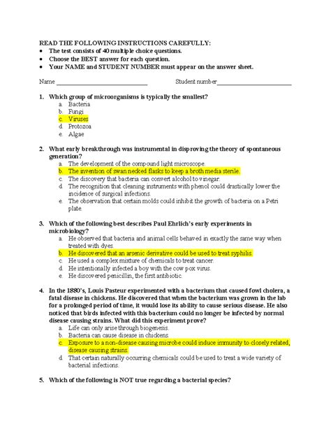 Practice Midterm 1 With Answers READ THE FOLLOWING INSTRUCTIONS